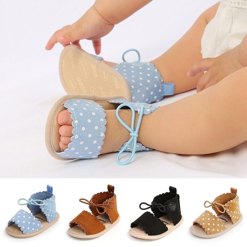Cute Dot Soft Leather Baby Sandals Toddlers Summer