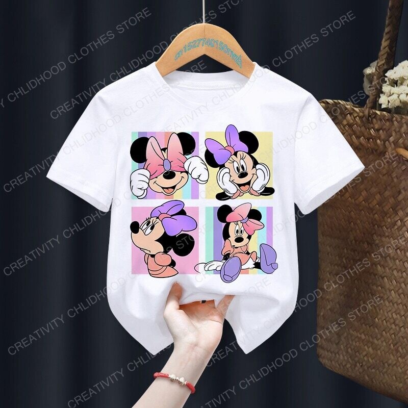 New Summer Minnie and Mickey Children T-shirt