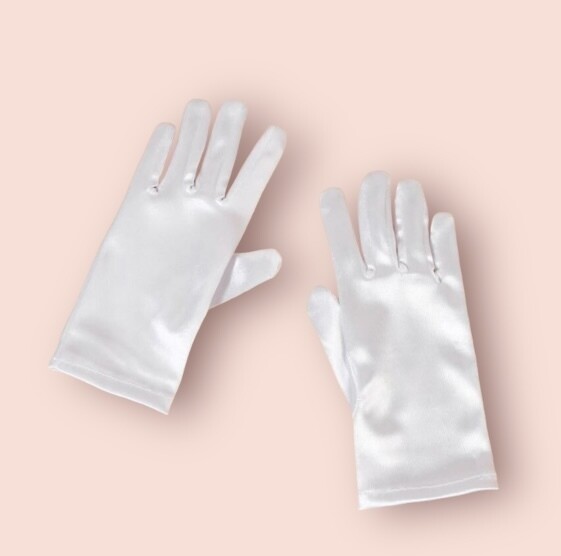 White Satin Glove