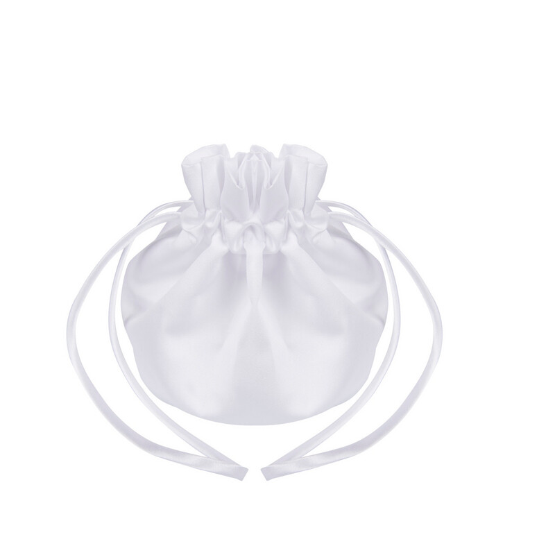 White Satin Communion Bag