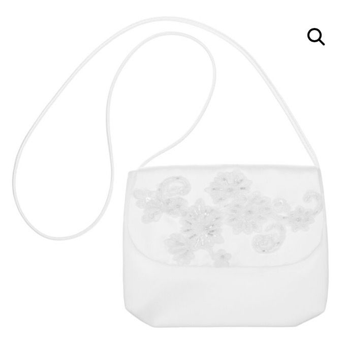 White Satin Communion Bag