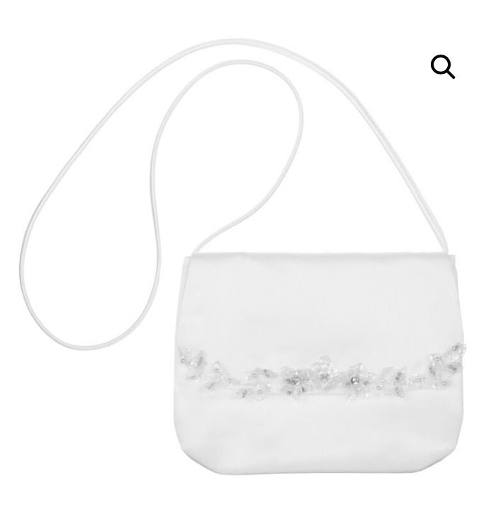 White Satin Communion Bag