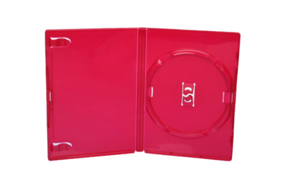 Amaray Licensed Single Pink DVD Case 14mm Spine with Booklet Clips