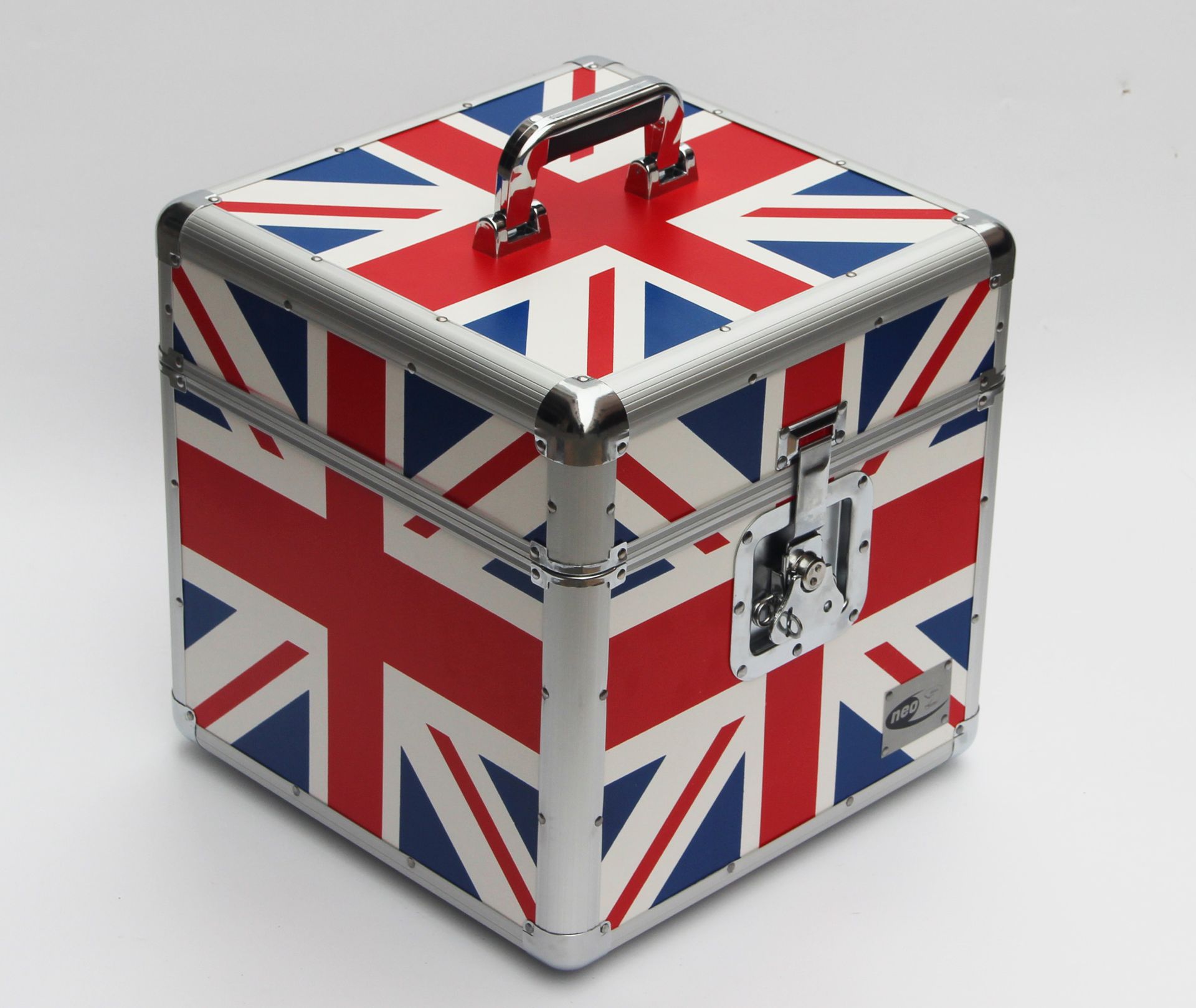 Vinyl Record Case 100 LP 12″ DJ Storage Aluminum DJ Flight Carry Case Box