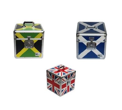 Vinyl Record Case 100 LP 12″ DJ Storage Aluminum DJ Flight Carry Case Box