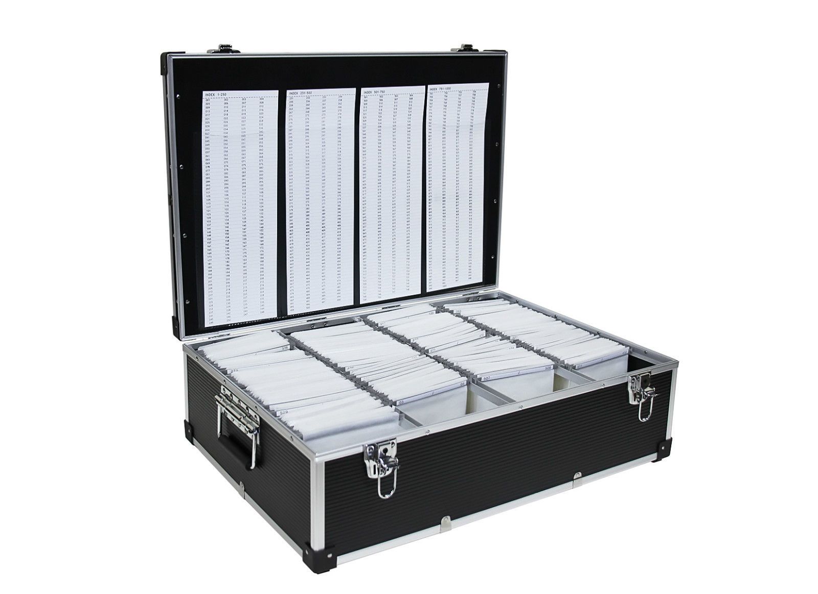 1000 CD DVD Storage Case – Aluminium Black CD/DVD Box 1000 Discs by Neo Media