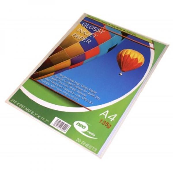 Neo Media 135g A4 Photo Gloss Paper (20 sheets) Neo Media 135g A4 Photo Gloss Paper (20 sheets)