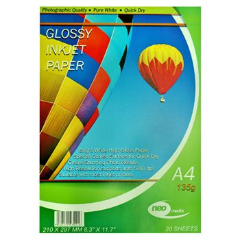 Neo Media 135g A4 Photo Gloss Paper (20 sheets)