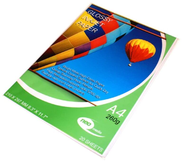 Neo 260gsm A4 Glossy Photo Paper 20 sheets per pack