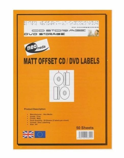 Neo Matt Offset Labels 200 per pack Neo Matt Offset Labels 200 per pack