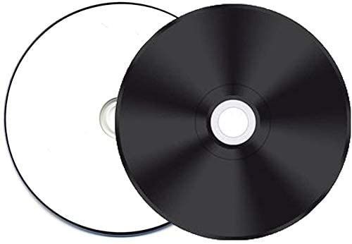 Media Range Black Bottom blank CD-R discs x 25 discs White Printable CD 52x