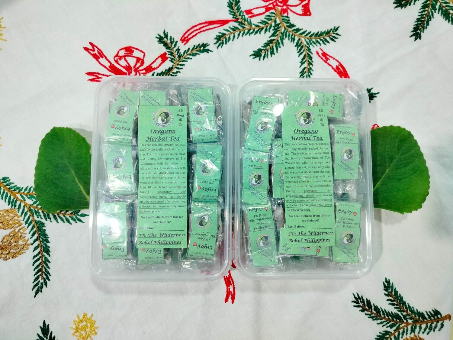 Oregano Herbal Tea (35pcs hotel teabags with foodsaver)
