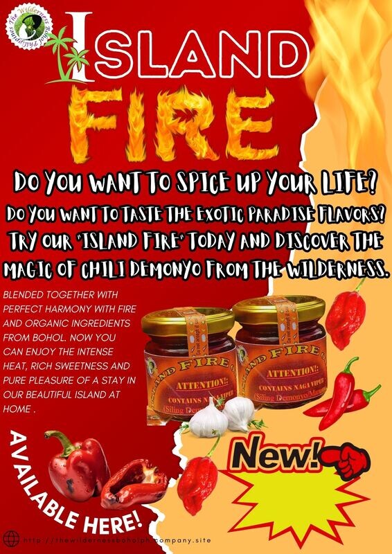 &quot;Island Fire&quot; Chili Garlic Oil with Chili Demonyo 120 ml jar