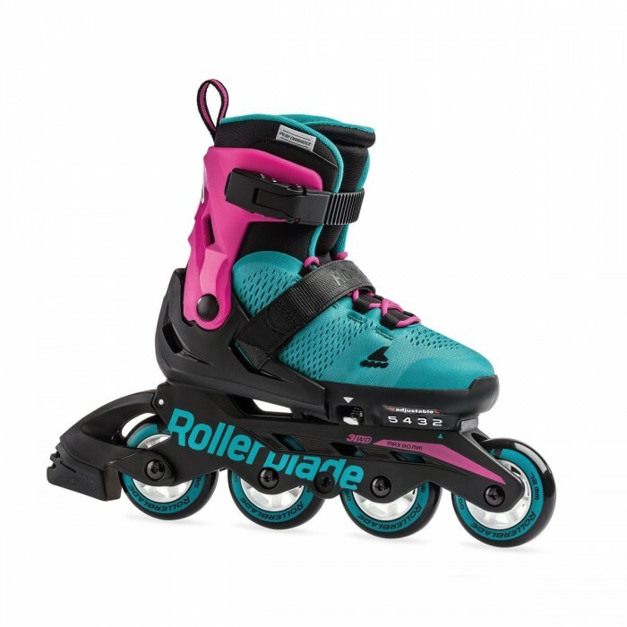 Комплект детских роликов Rollerblade 19 CUBE pink/emerald green