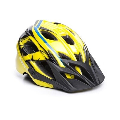 Велосипедный шлем OnRide  Rider Yellow-Blue gloss