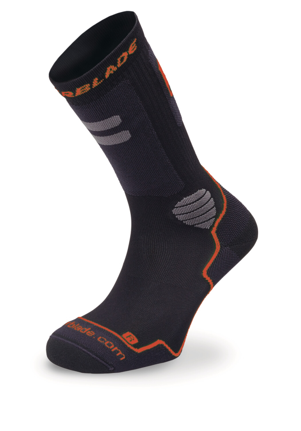 Носки для роликов Rollerblade High Performance Socks Black-Red, Черно-Красные, Размеры S/M/L/XL