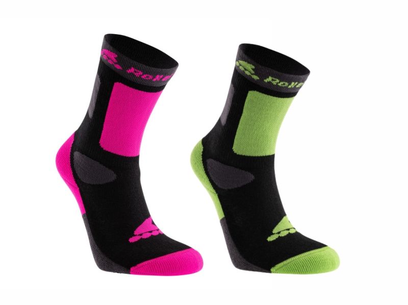 Детские носки для роликов Rollerblade Kids Socks Green/Pink, Розовые/Зеленые, Размеры XS/S Детские носки для роликов Rollerblade Kids Socks Green/Pink, Розовые/Зеленые, Размеры XS/S