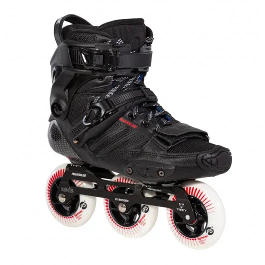 Ролики Powerslide Hardcore HC Evo Pro 90, Черные, размеры 36, 37, 38, 39, 40