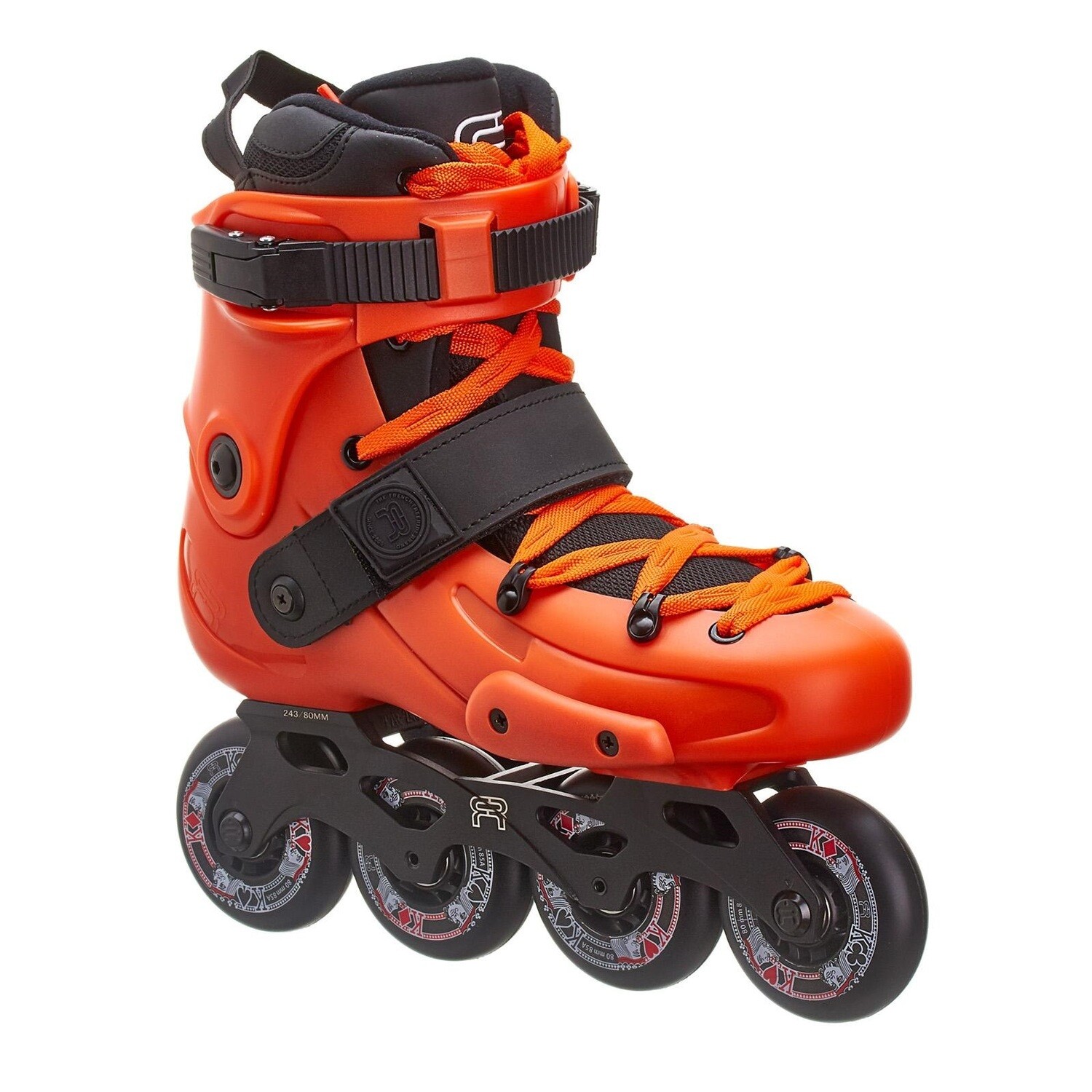 FR Skates FRX 80 Orange, Фрискейт ролики, Оранжевые
