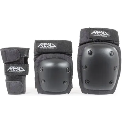 Набор защиты REKD Heavy Duty black, фрискейт, черная, размеры XS, S, M, L, XL