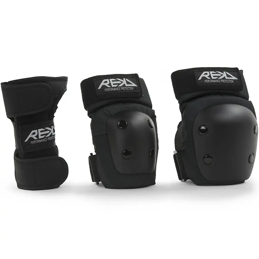Набір захисту дитячої REKD Heavy Duty Jr black, фріскейт, чорна, розміри S, M, L