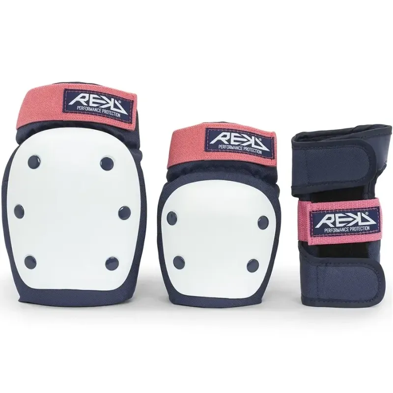 Набір захисту REKD Heavy Duty blue-pink, фріскейт, синя, рожева, Розміри XS, S, M, L Набір захисту REKD Heavy Duty blue-pink, фріскейт, синя, рожева, Розміри XS, S, M, L