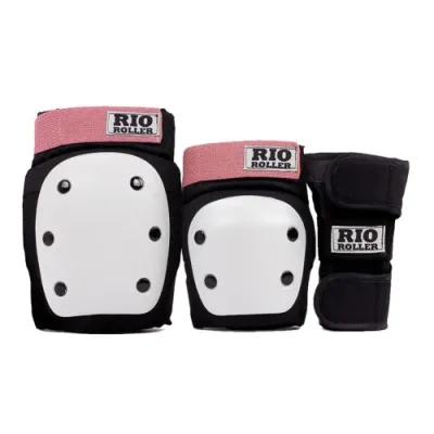 Набір захисту Rio Roller black-rose розміри: S, M, L Набір захисту Rio Roller black-rose розміри: S, M, L