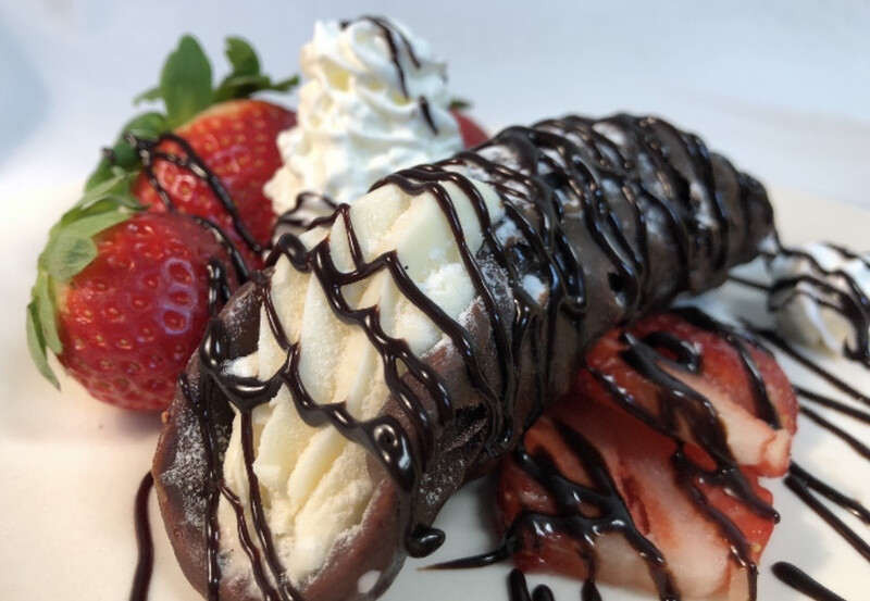 Chocolate Covered Cheesecake Cannoli