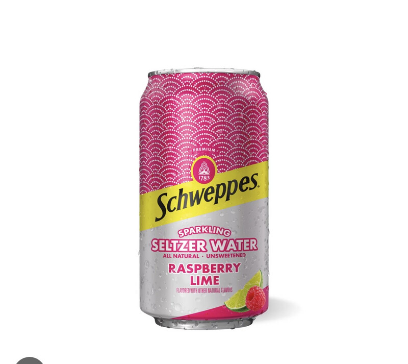 Schweppes Raspberry Lime Sparkling seltzer water Can