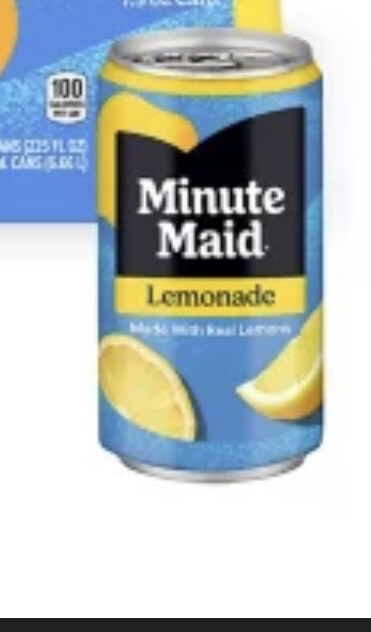 Minute Maid Lemonade Can Of Soda