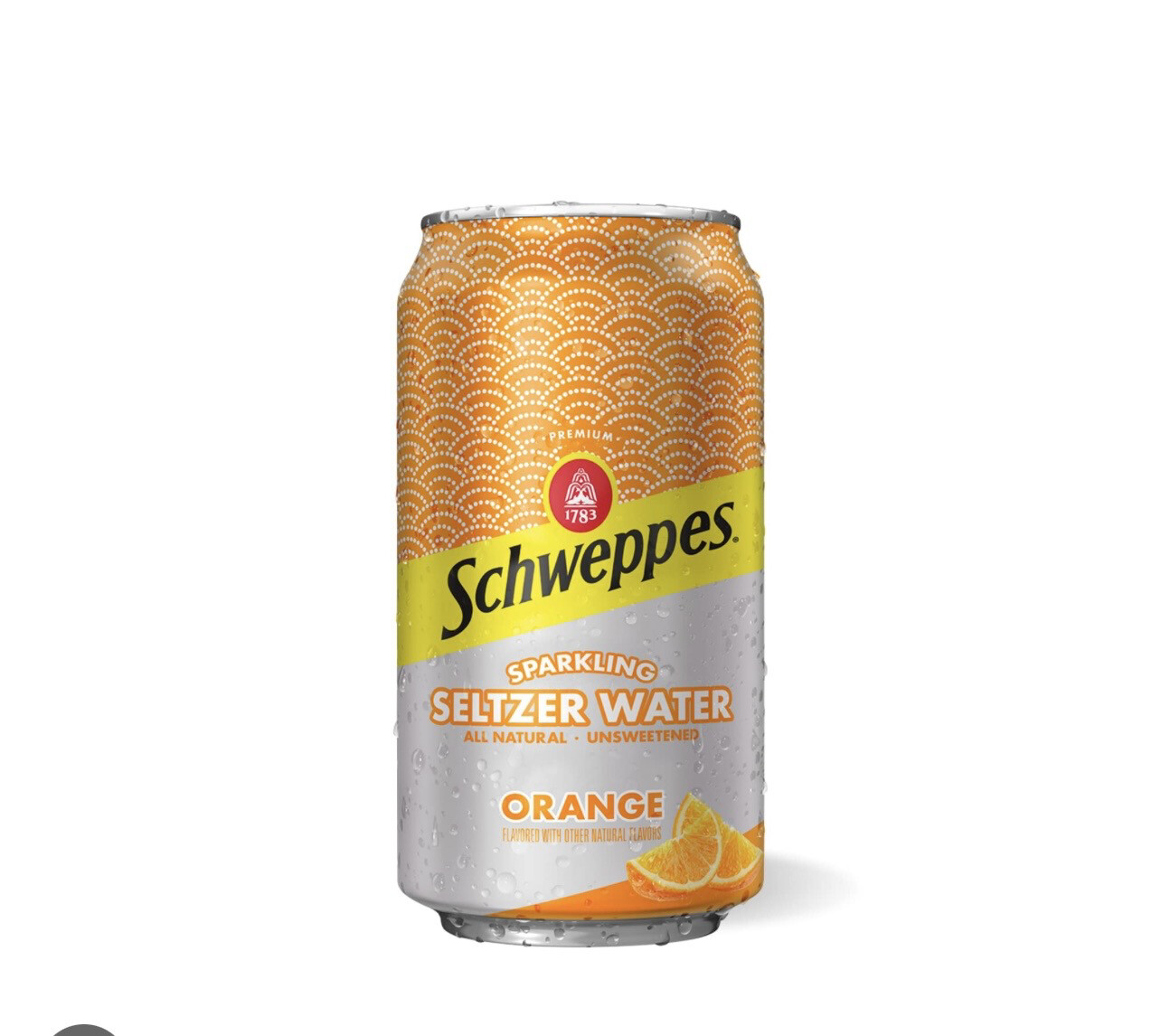 Schweppes Orange Sparkling seltzer water Can