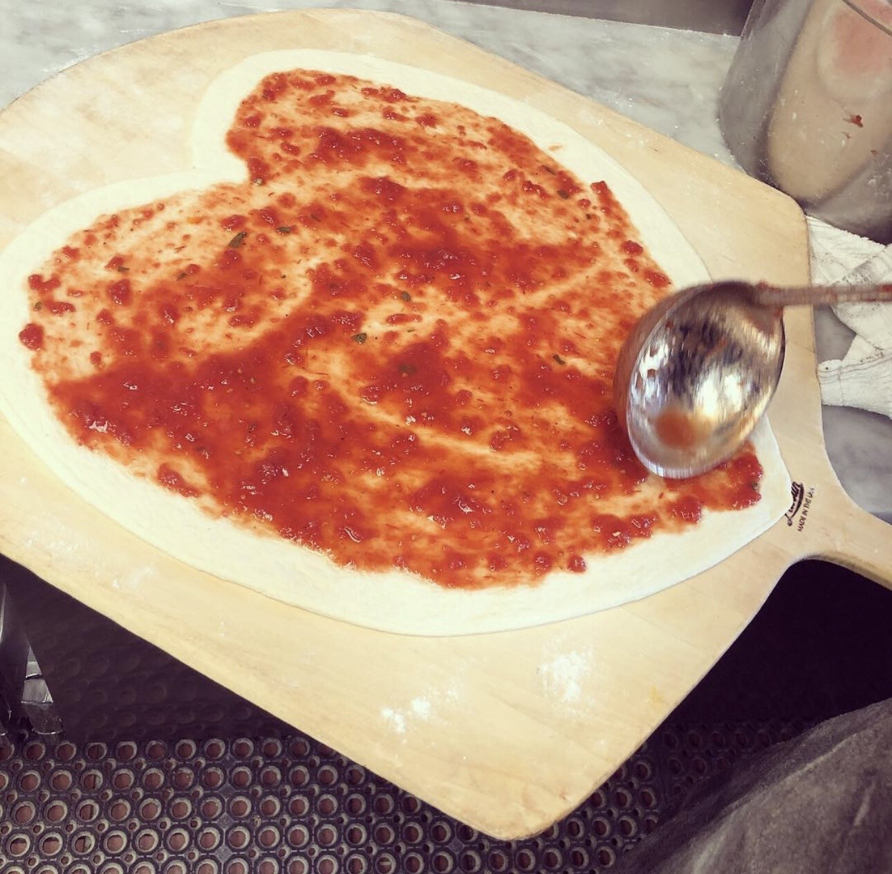 Heart Shape Cheese Pizza