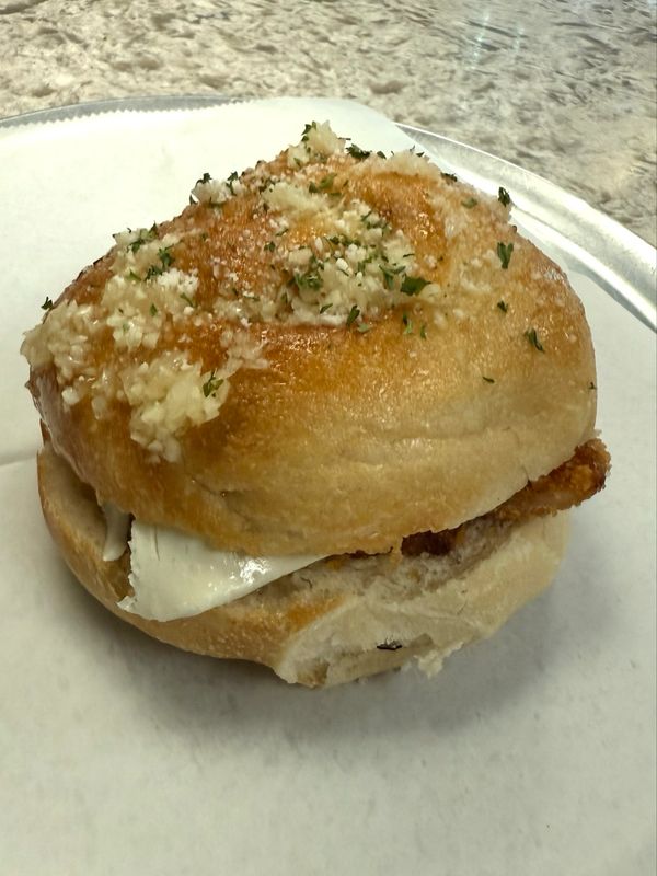 Garlic Knot Chicken Sandwhich