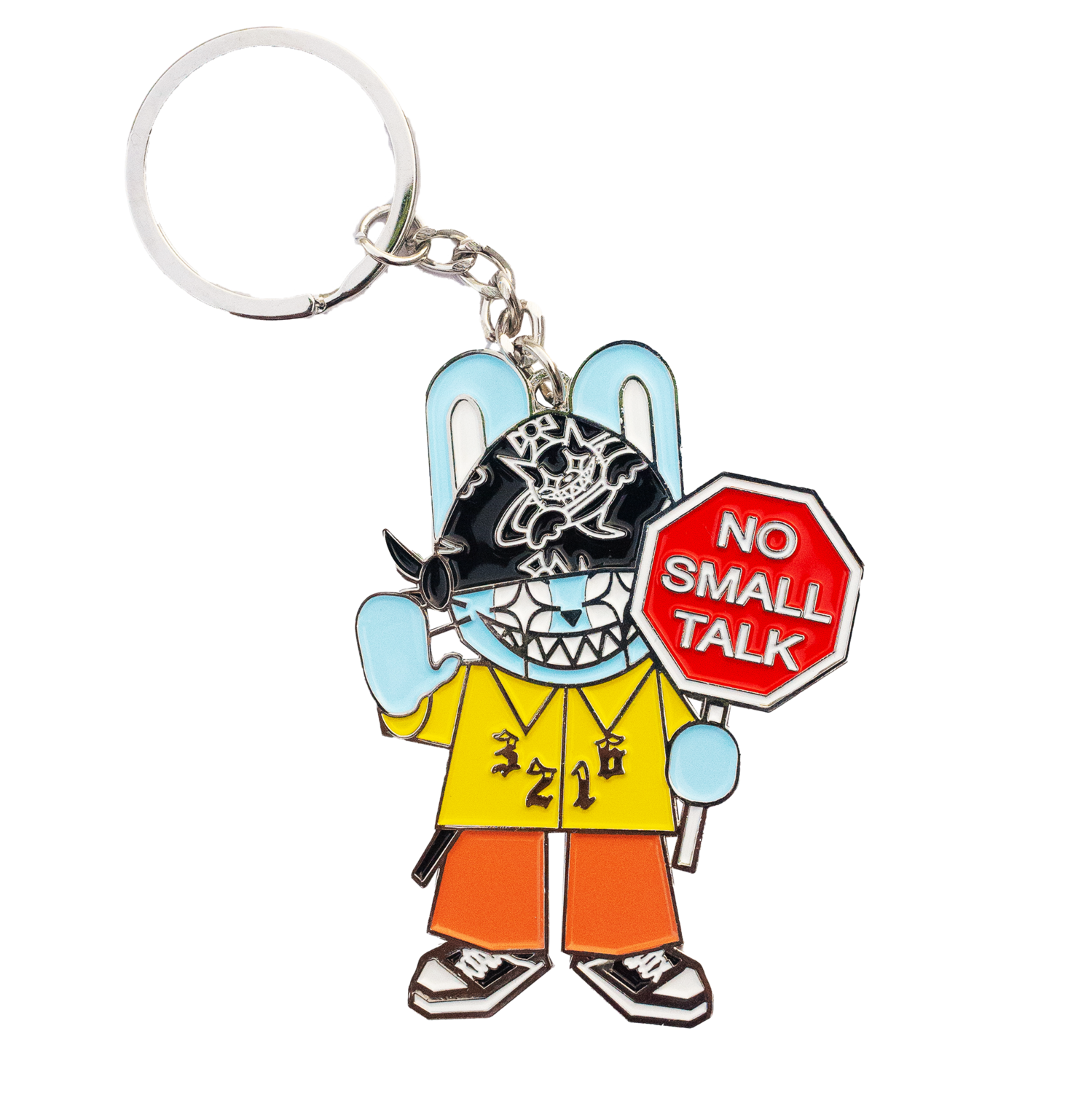 NO SMALL TALK KEYCHAIN