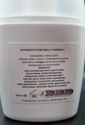 Detergente intimo con Miele e Camomilla (200ml)