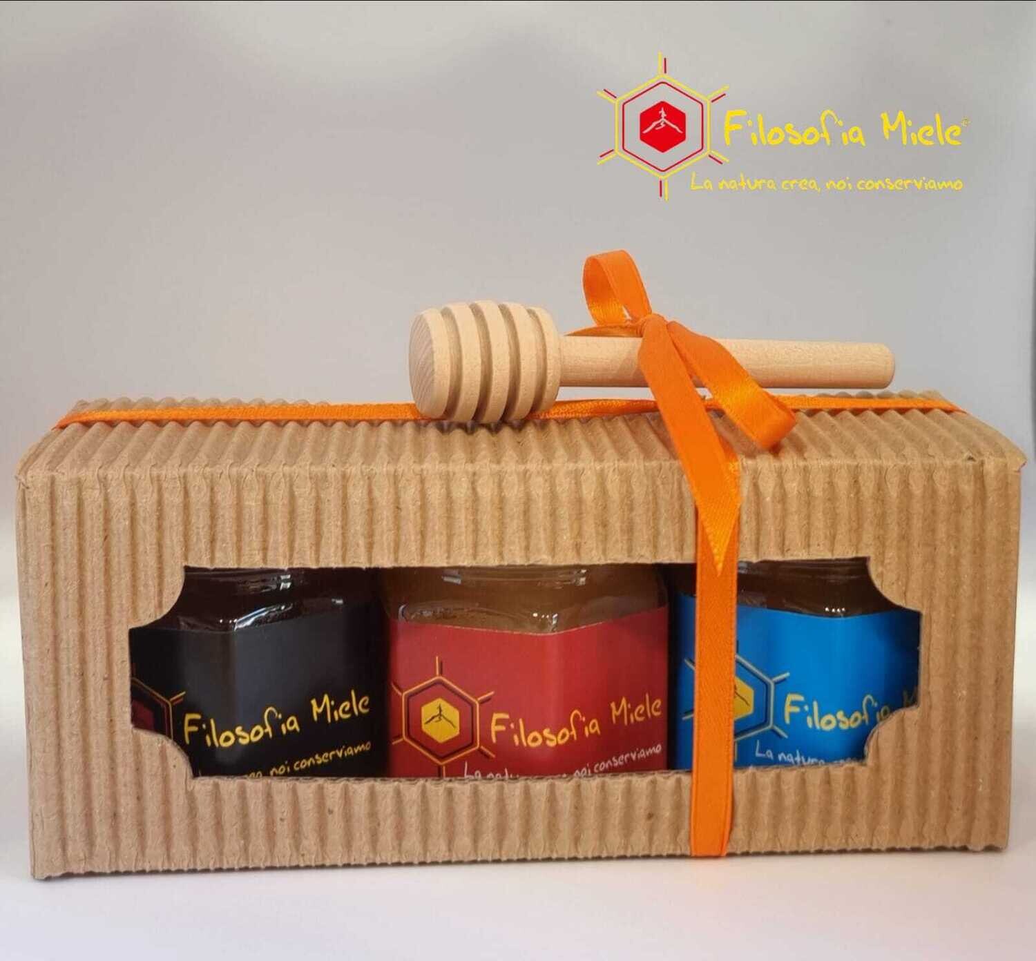 Confezione regalo 3 vasi da 45gr.