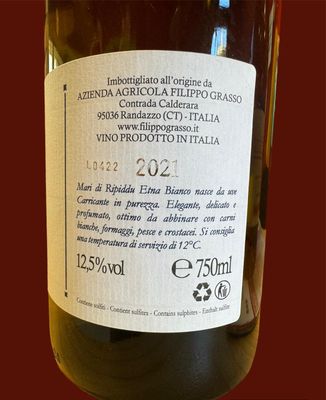 Mari di Ripiddu Etna Bianco (750 ml 12,5% vol)
