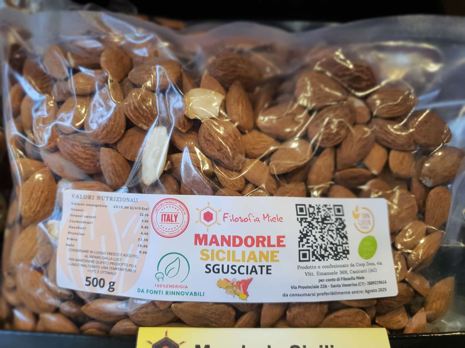 Mandorle Siciliane 500 gr