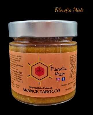 Marmellata di Arance Tarocco e Miele di Zagara (Vasetto 220 g)