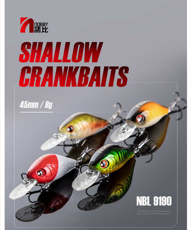 Воблер SHALLOW CRANKBAITS  NOEBY 45мм. 8г Sinking