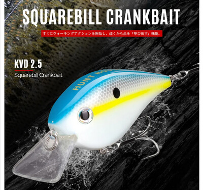 Воблер  HUNTHOUS SQUAREBILL 65мм. 16,5г. Flaoting