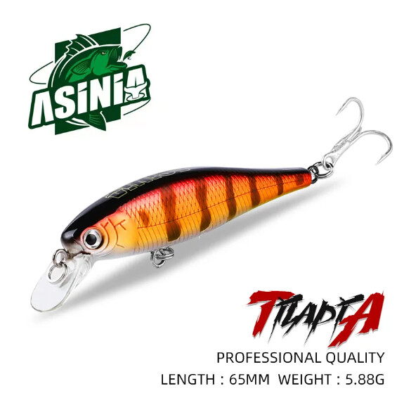 Воблер ASINIA Tilapia  65мм. 5,8г. Floating