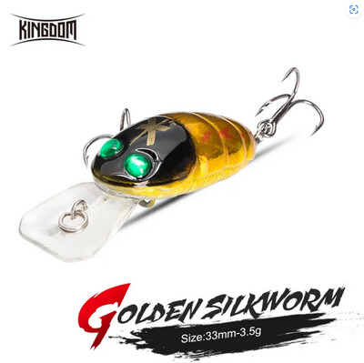 Воблер Gold Silkworm КINGDOM 3,3мм. 3,5г. Floating  Crank