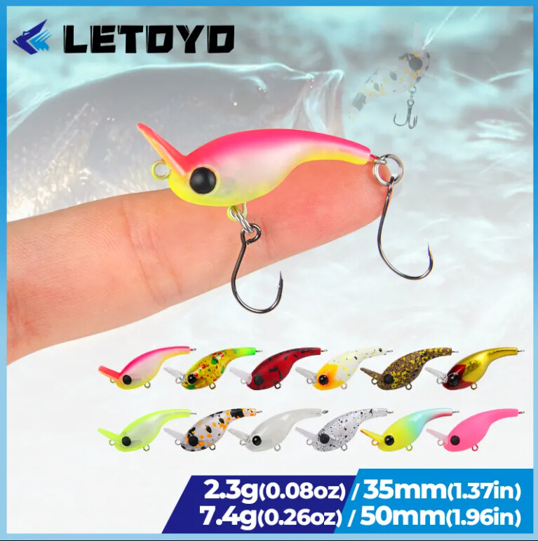 Воблер LETOYO  Mini Crank 50мм. 7.4г. Sinking