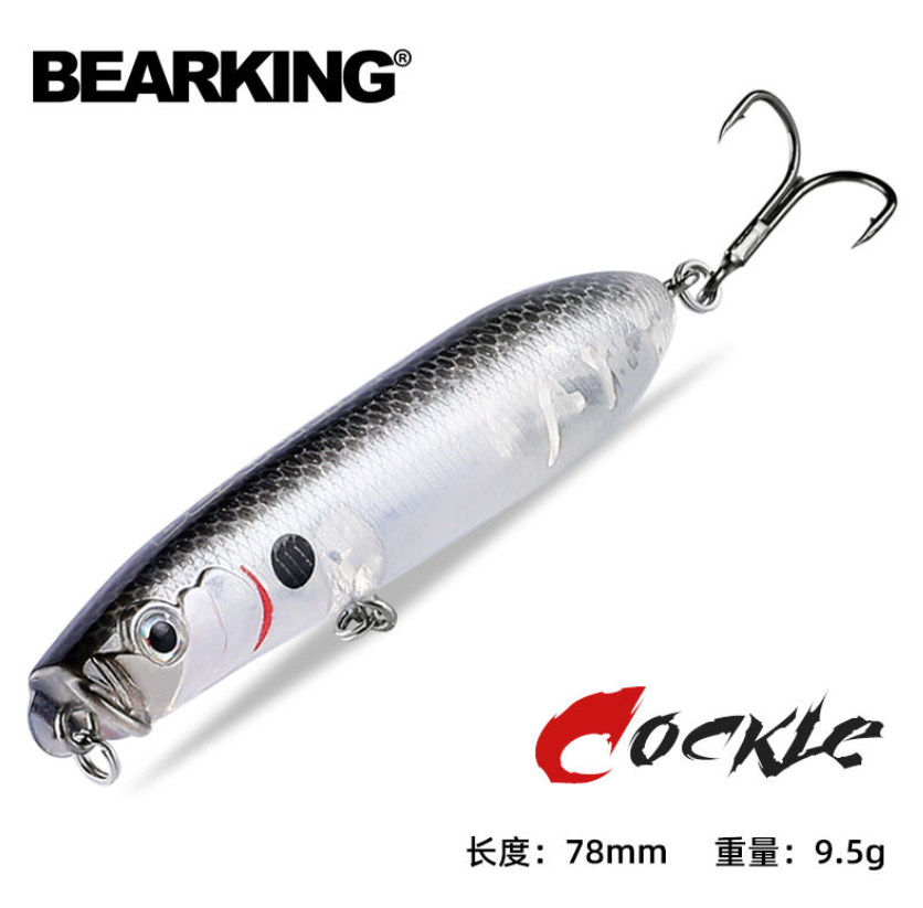 Воблер BEARKING COCKLE TOPWATER 78мм. 9.5г.  Popper
