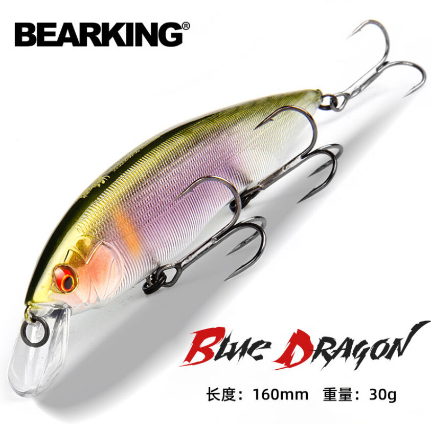 Воблер BEARKING Blue Dragon 160мм. 30г. Floating