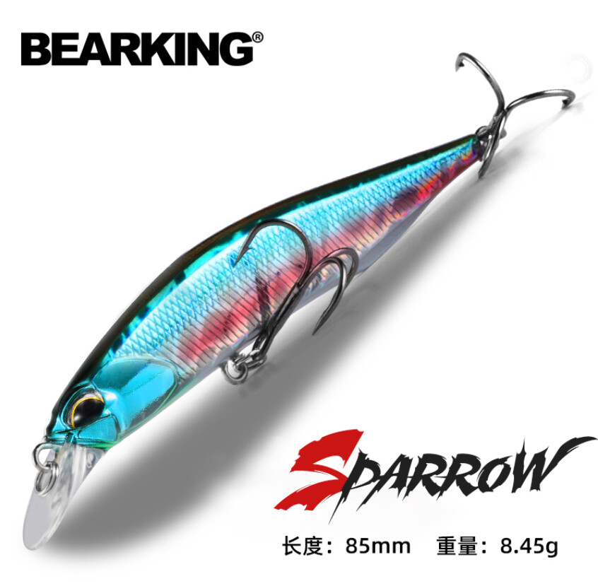 Воблер BEARKING SPARROW 85SP  85мм. 8г. Suspending