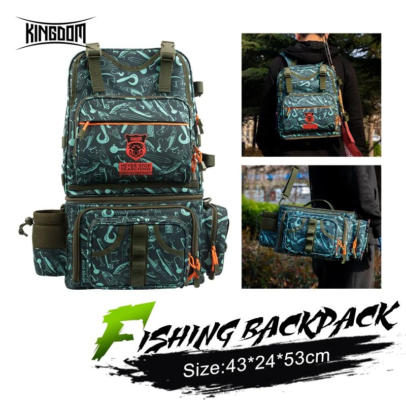 Риболовна чанта Kingdom Fishing Backpack 1000D