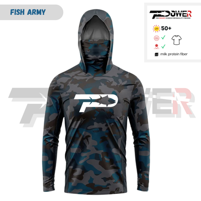 UV блуза FISH ARMY с вградена маска