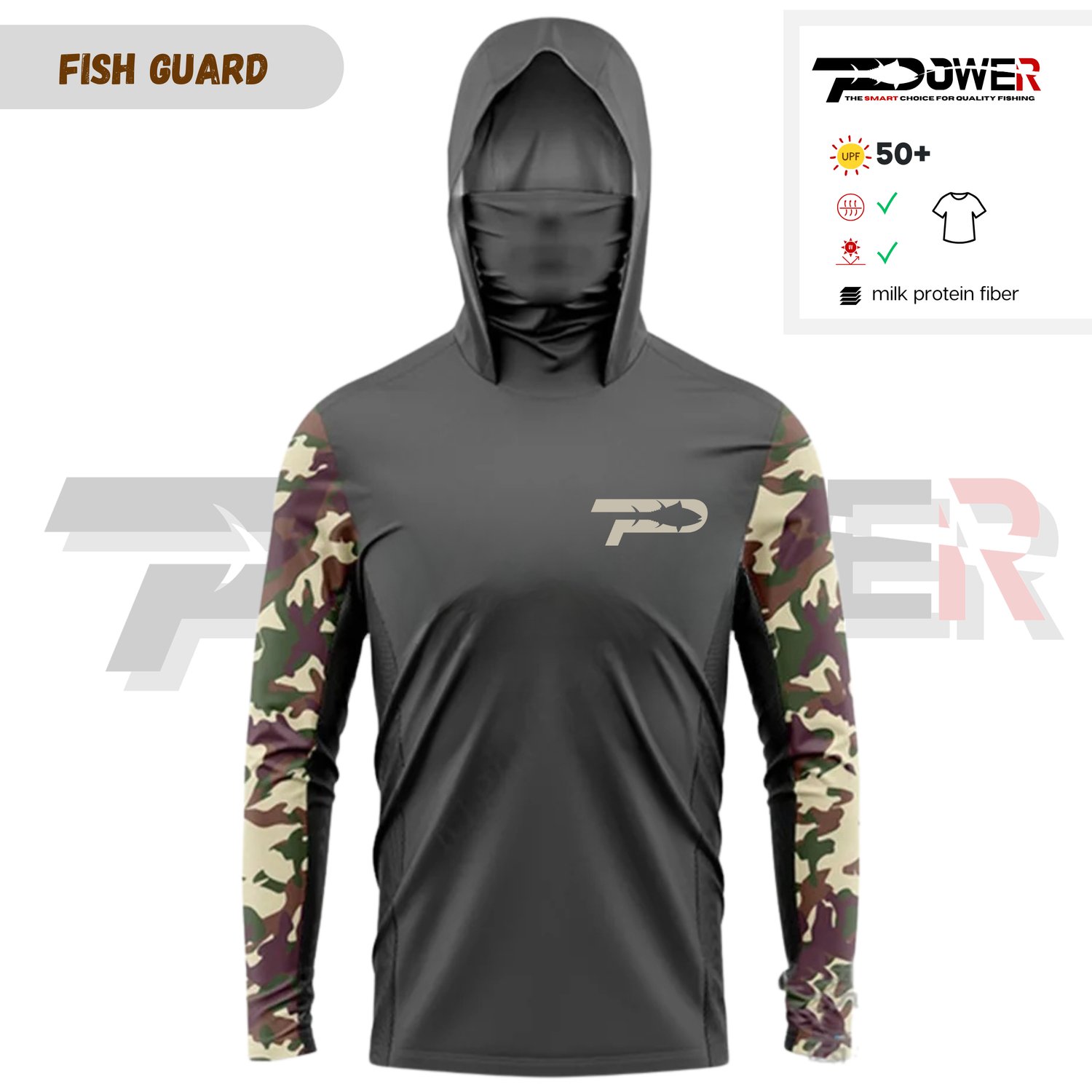 UV блуза FISH GUARD с вградена маска
